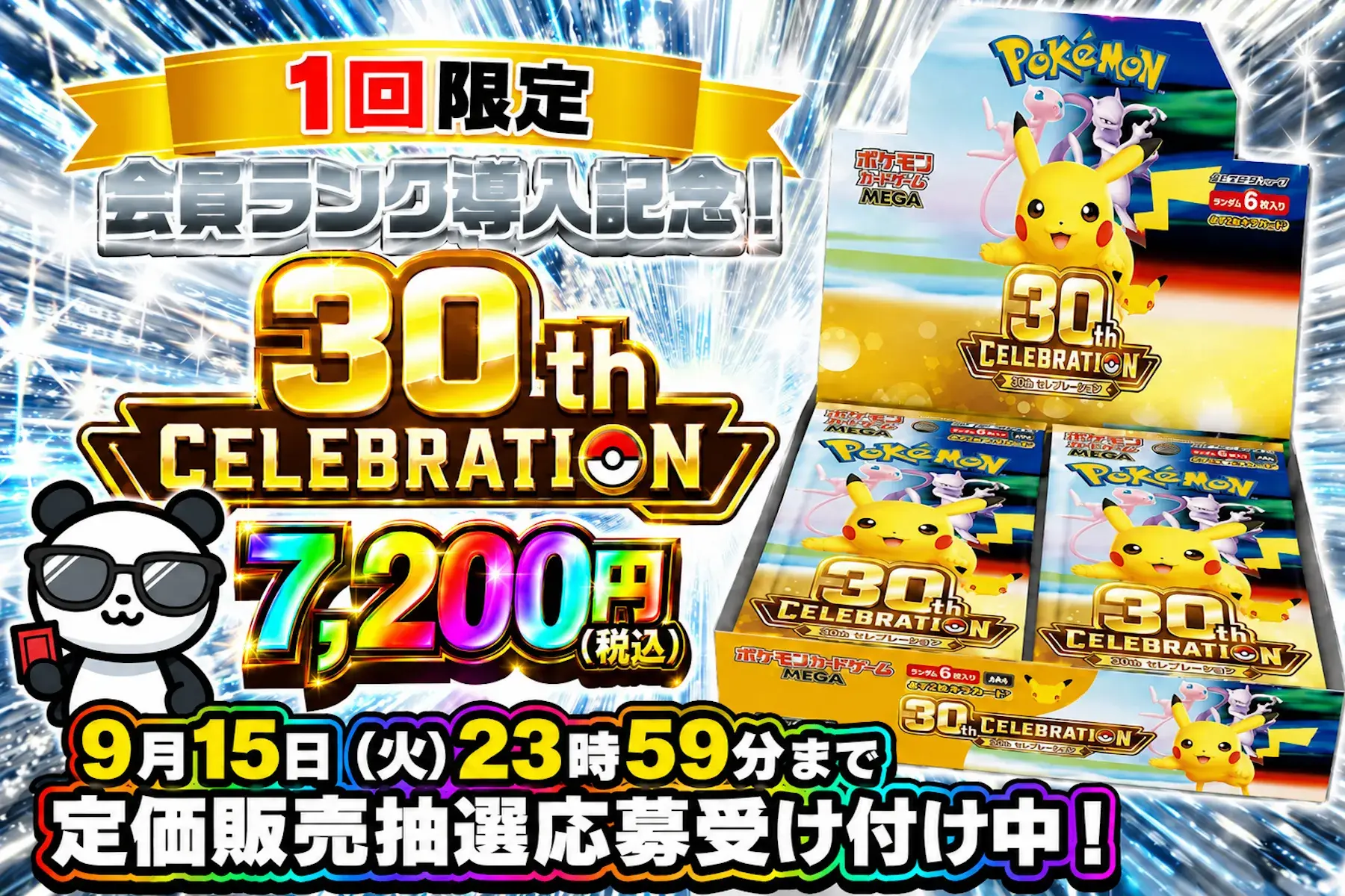 抽選_ポケモン 30th CELEBRATION