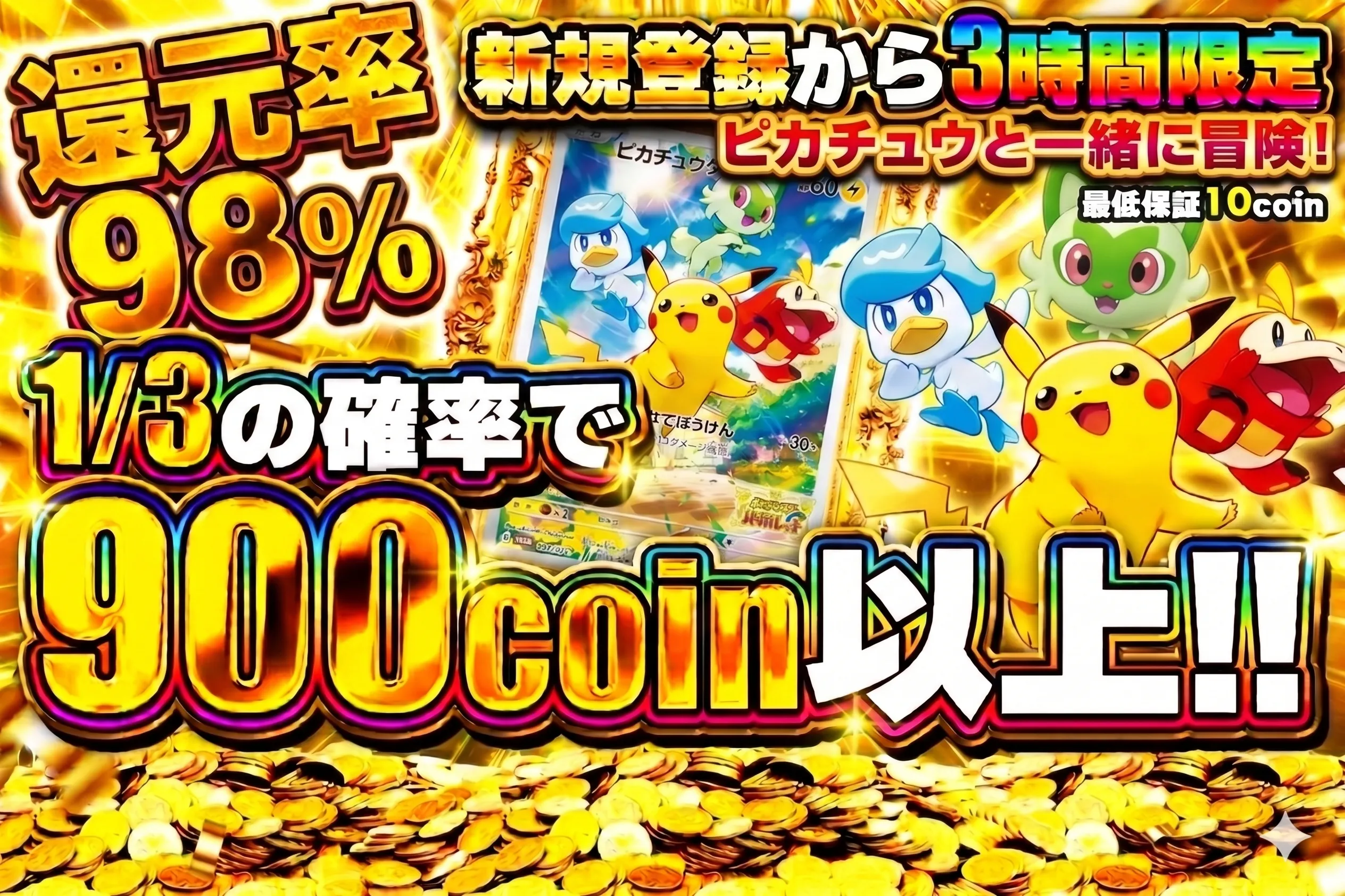 ピカチュウと一緒に冒険!