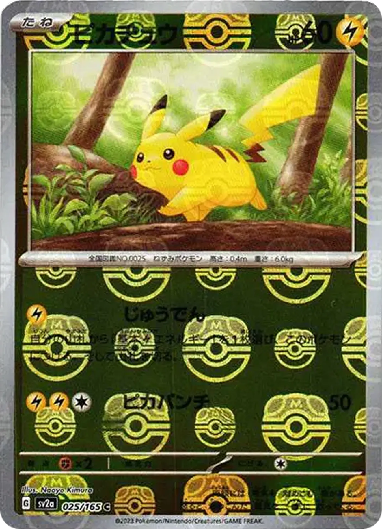 ピカチュウ(マスターボールミラー)